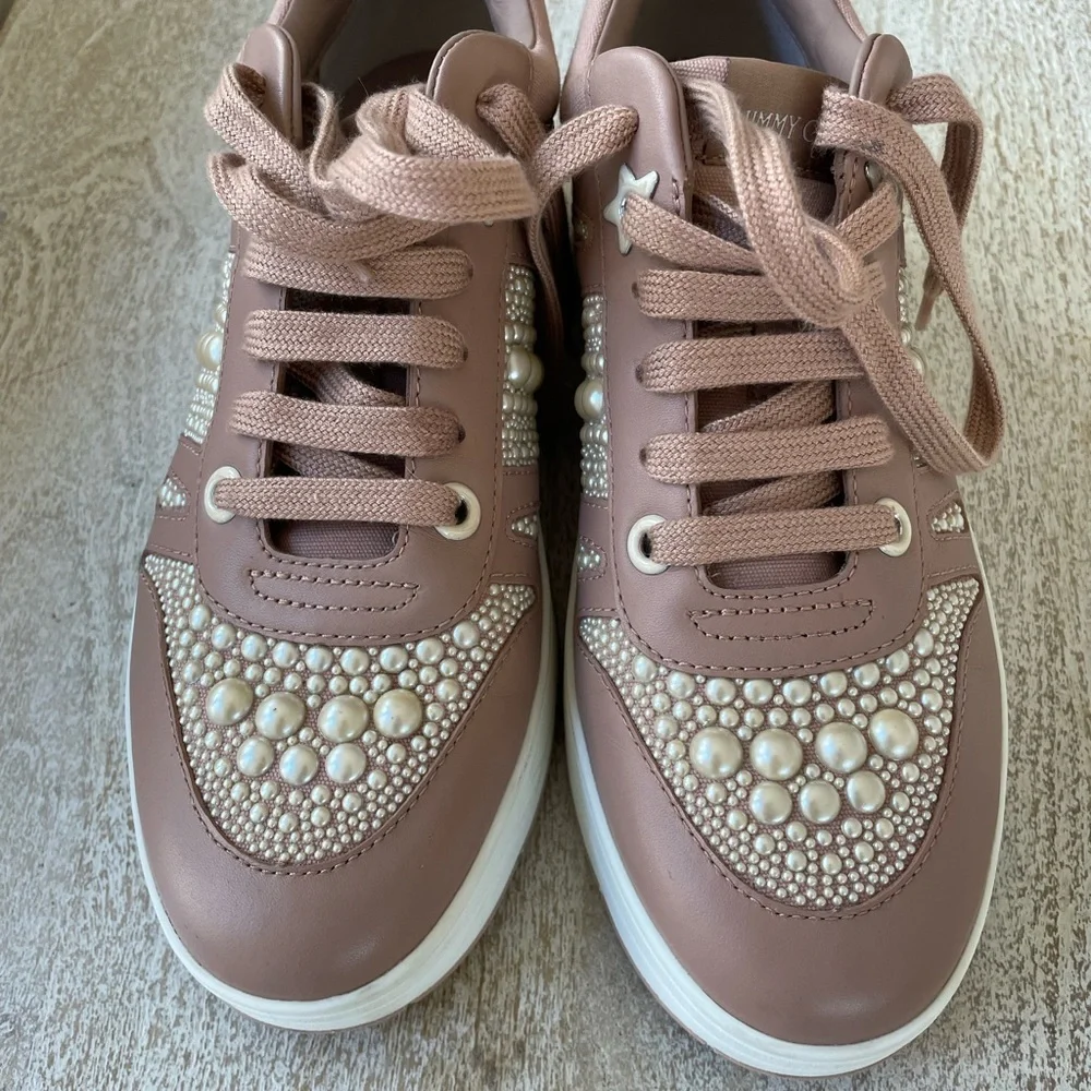 Jimmy Choo sneaker in Ballet Pink - Picture 8 of 11